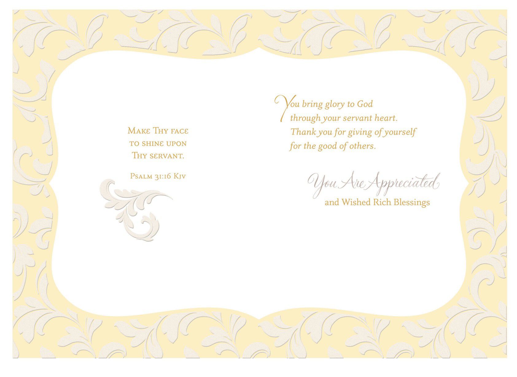 heart of a servant thank you card greeting cards hallmark heart thank you cards