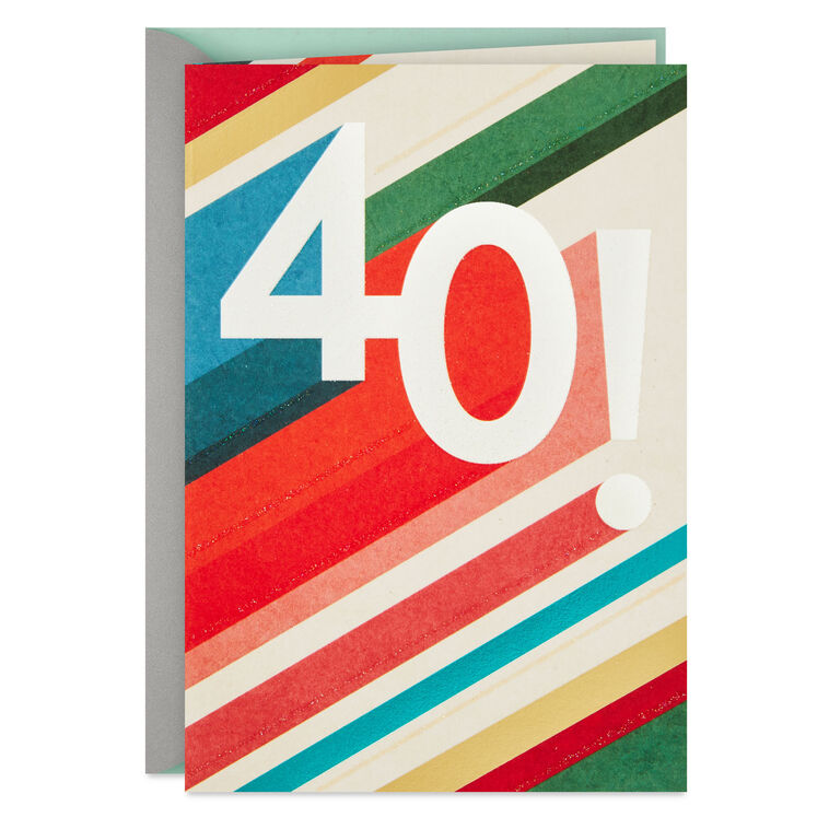 Just Getting Started 40th Birthday Card
