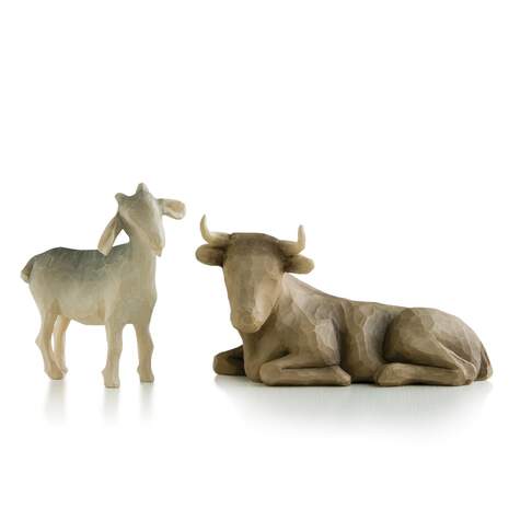 Willow Tree® Ox & Goat Nativity Figurines, , large