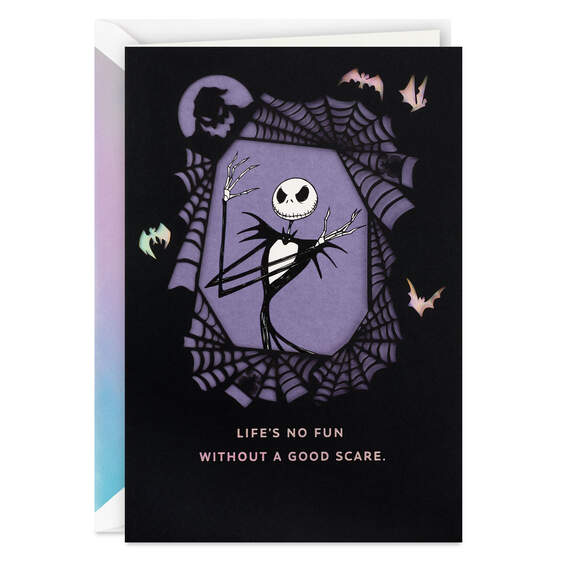 Disney Tim Burton's The Nightmare Before Christmas Good Scare Halloween Card, , large image number 1