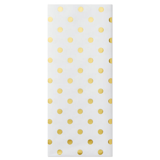 Gold Dots Tissue Paper, 4 Sheets, 