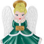 Angel in Green Dress With Muff Keepsake Ornament closeup view image number 5