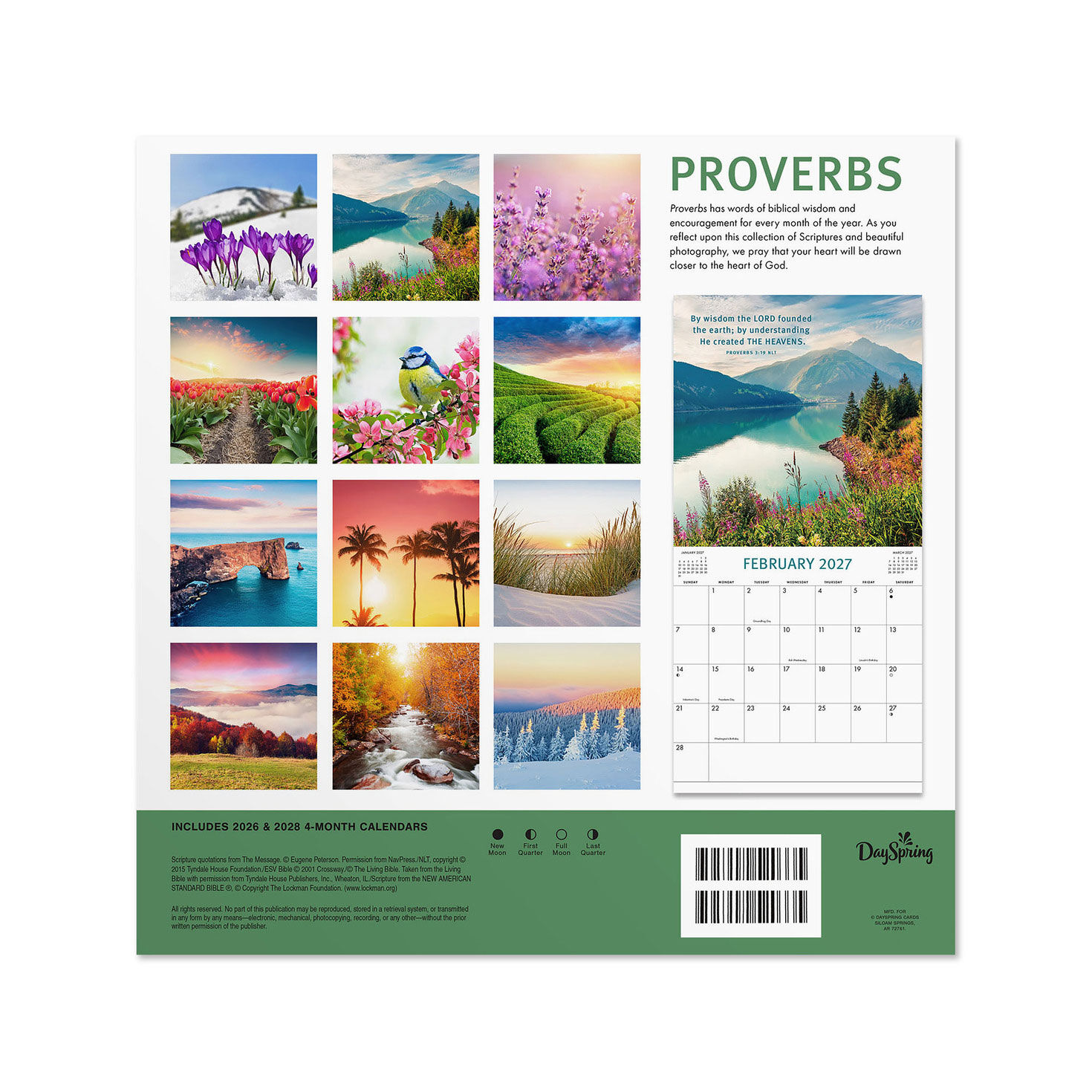 2027 12-Month Wall Calendar Back image number 2