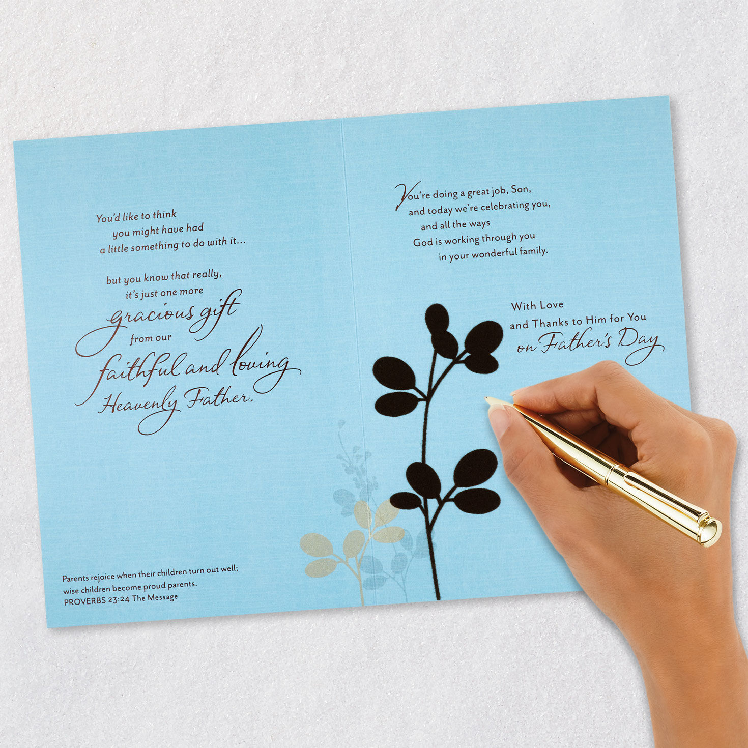 Pride and Joy Religious Father's Day Card for Son, , large image number 9