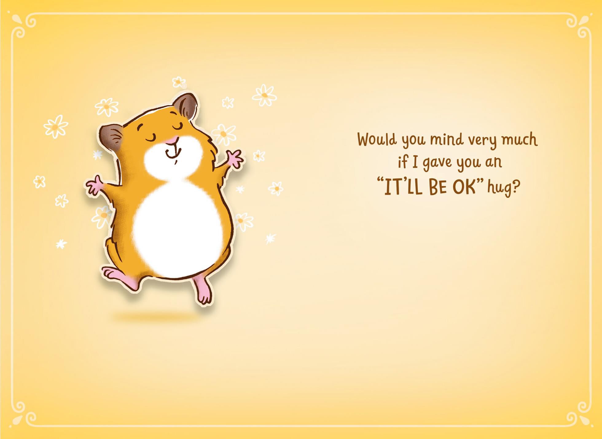 Huggable Hamster Encouragement Card