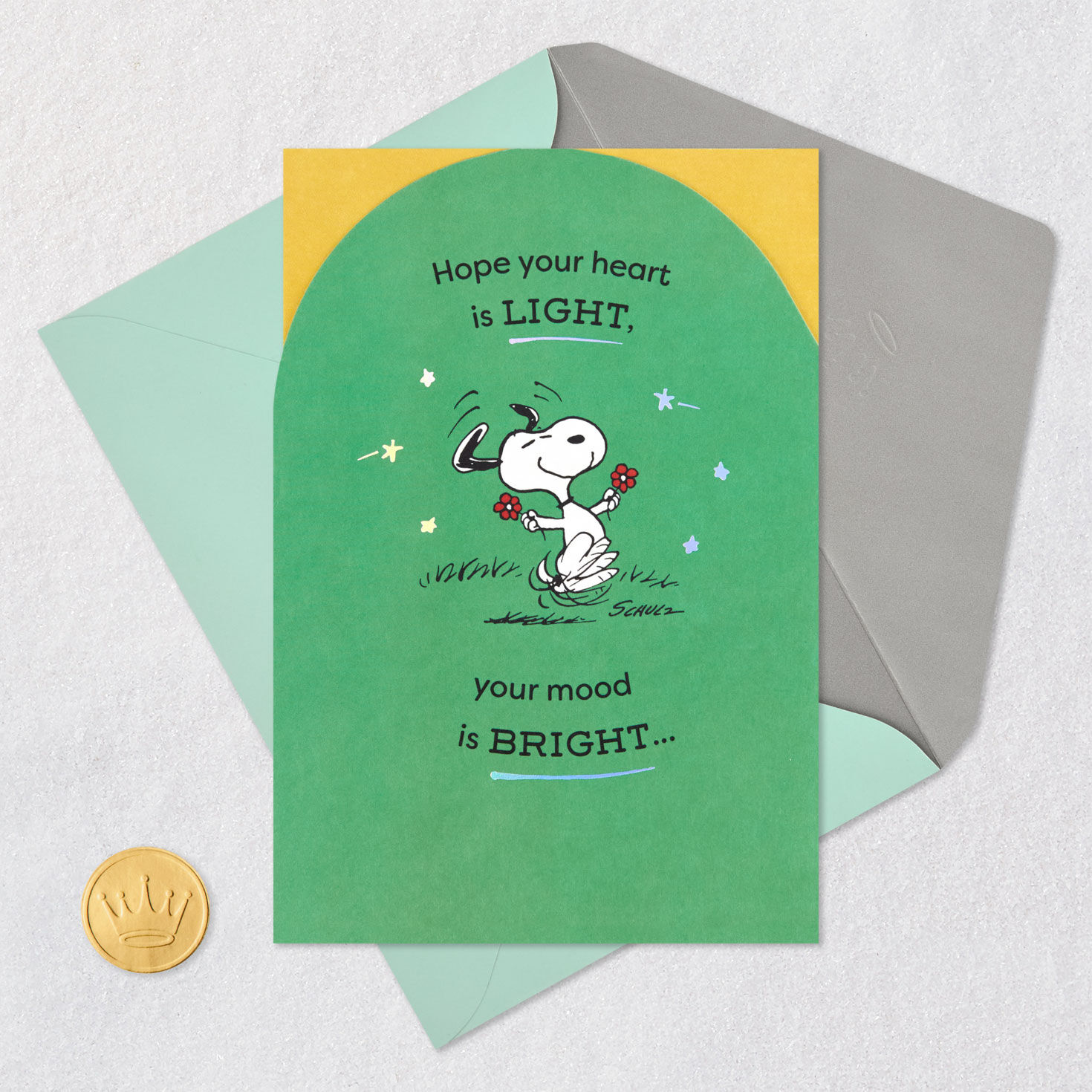 Peanuts® Snoopy Happy Dance Hugs Birthday Card - Greeting
