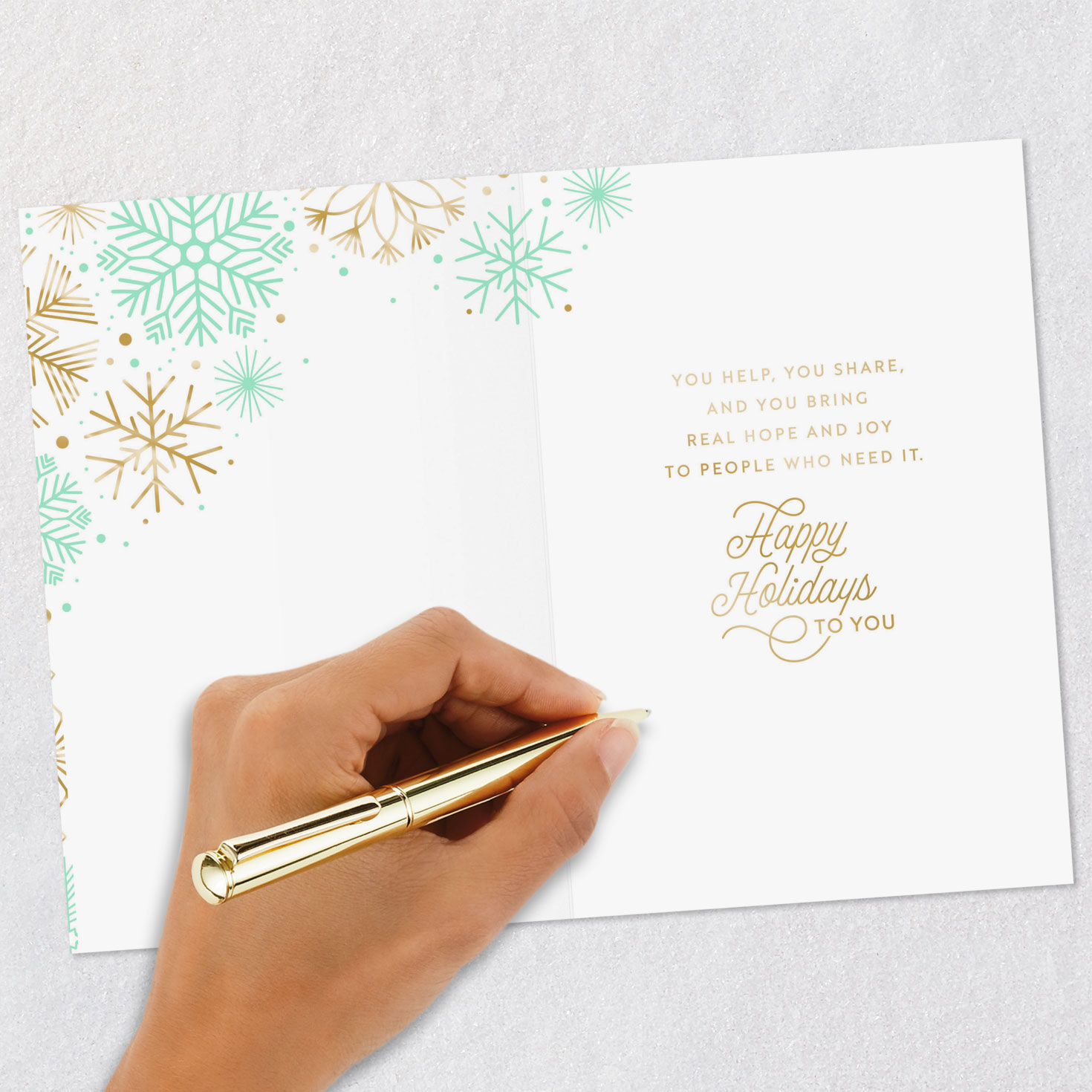 You Help, Share and Bring Hope Christmas Card for Healthcare Provider for only USD 3.99 | Hallmark