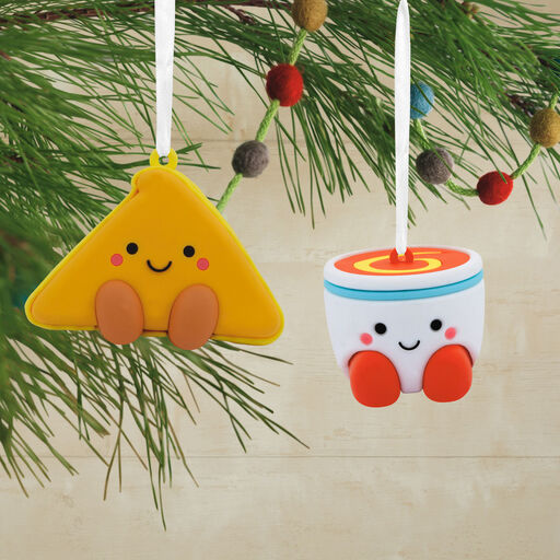 Better Together Tomato Soup and Grilled Cheese Magnetic Hallmark Ornaments, Set of 2, 