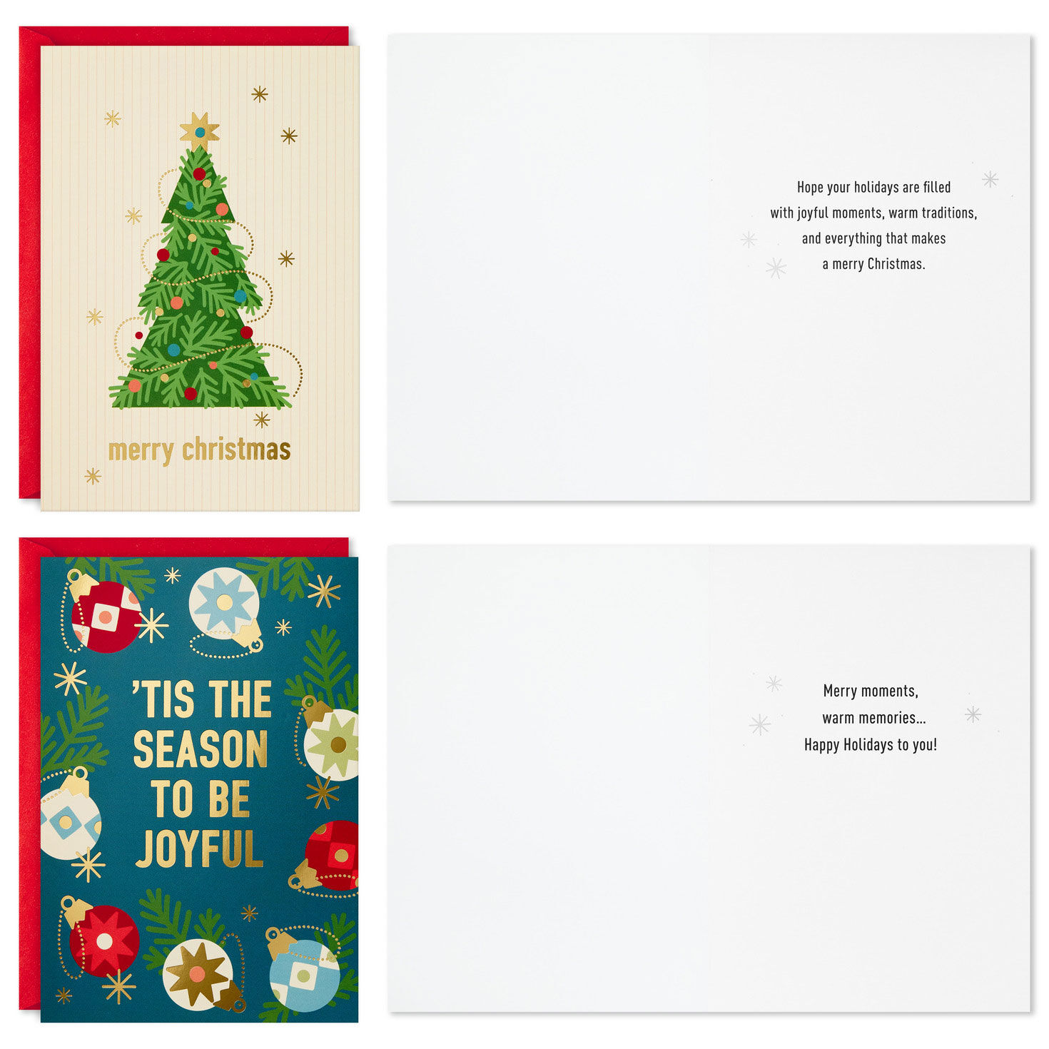 Modern Holidays Boxed Christmas Card Assortment Card Fronts with Sentiments image number 4