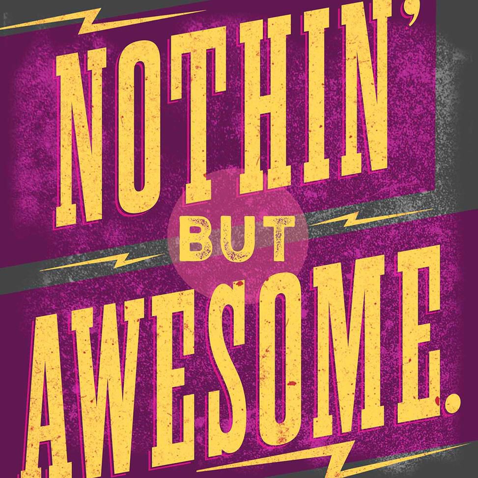 Nothing But Awesome Musical Birthday Card