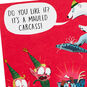 Sickened Elves with Polar Bear Funny Christmas Card Card Front Detail image number 4