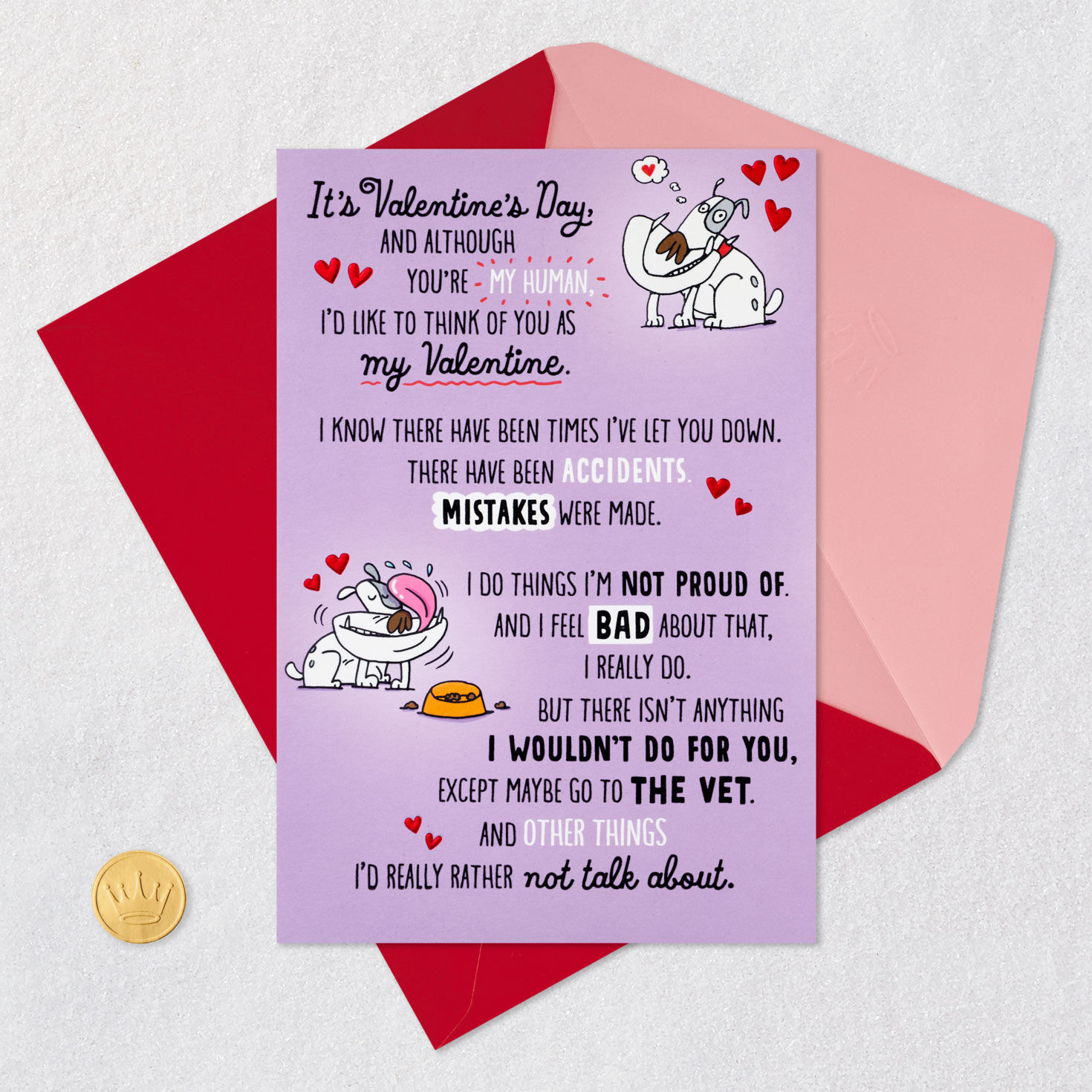You're My Human Funny Valentine's Day Card From the Dog for only USD 3.99 | Hallmark