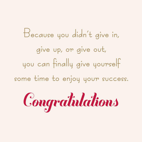 You Made It! Congratulations Card, , large image number 2