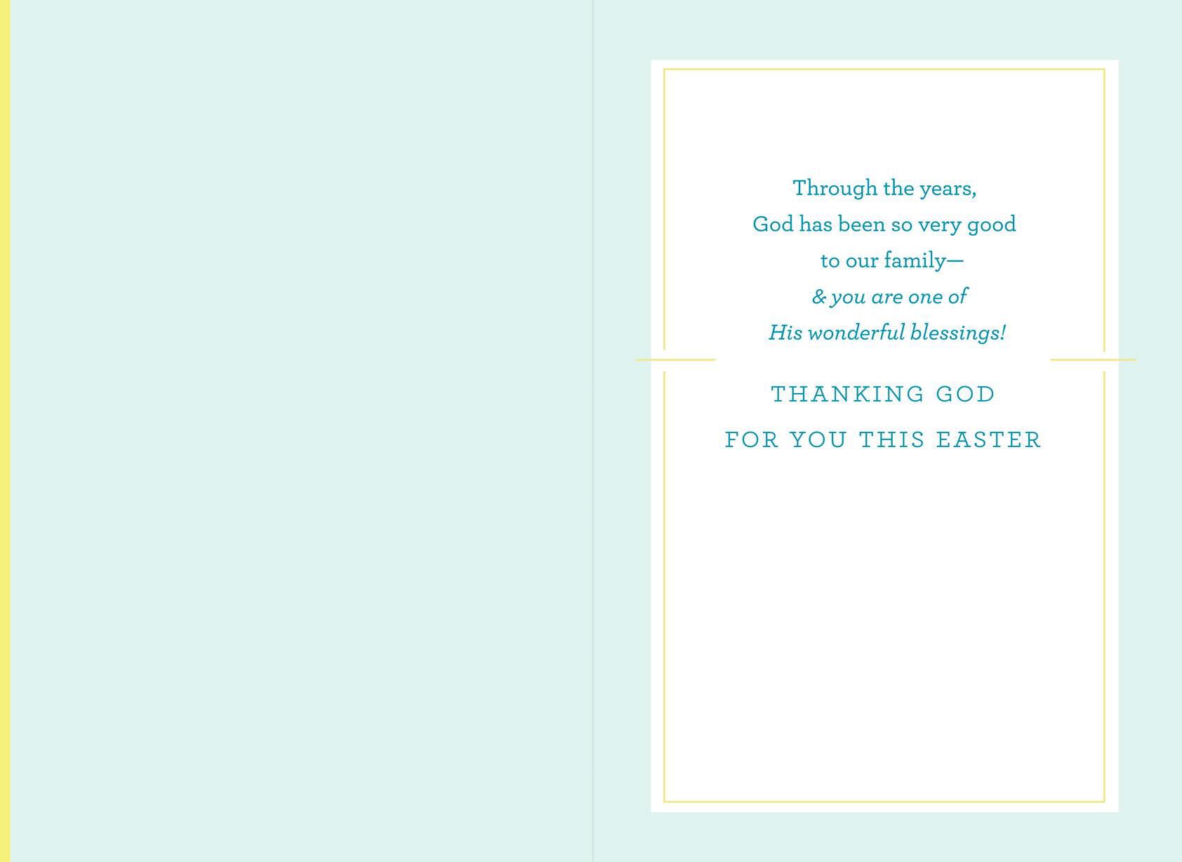 You Are a Blessing Religious Easter Card for Grandson