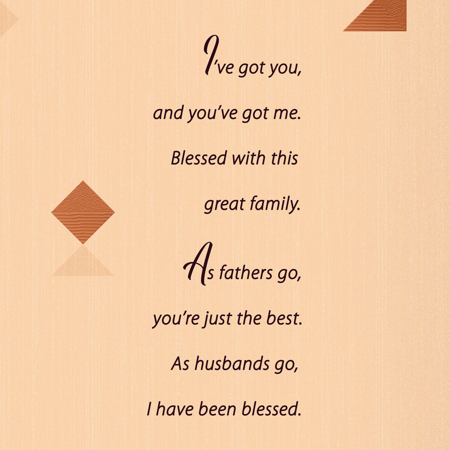 Blessed With the Best Father's Day Card for Husband for only USD 4.99 | Hallmark