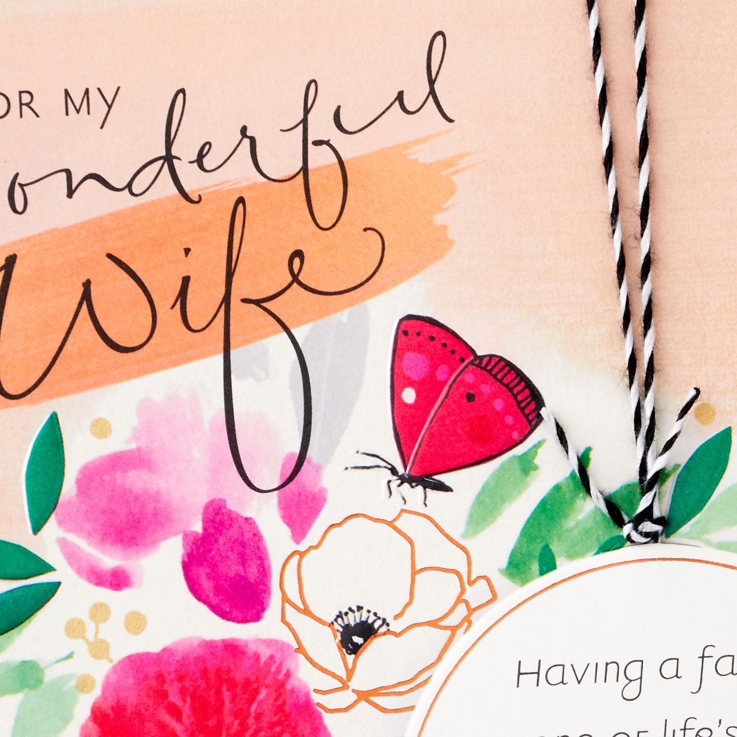 Floral Collage Religious Mother's Day Card for Wife Card Front Detail image number 5