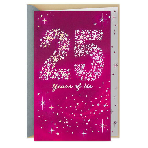 25 Years of Us Anniversary Card, 