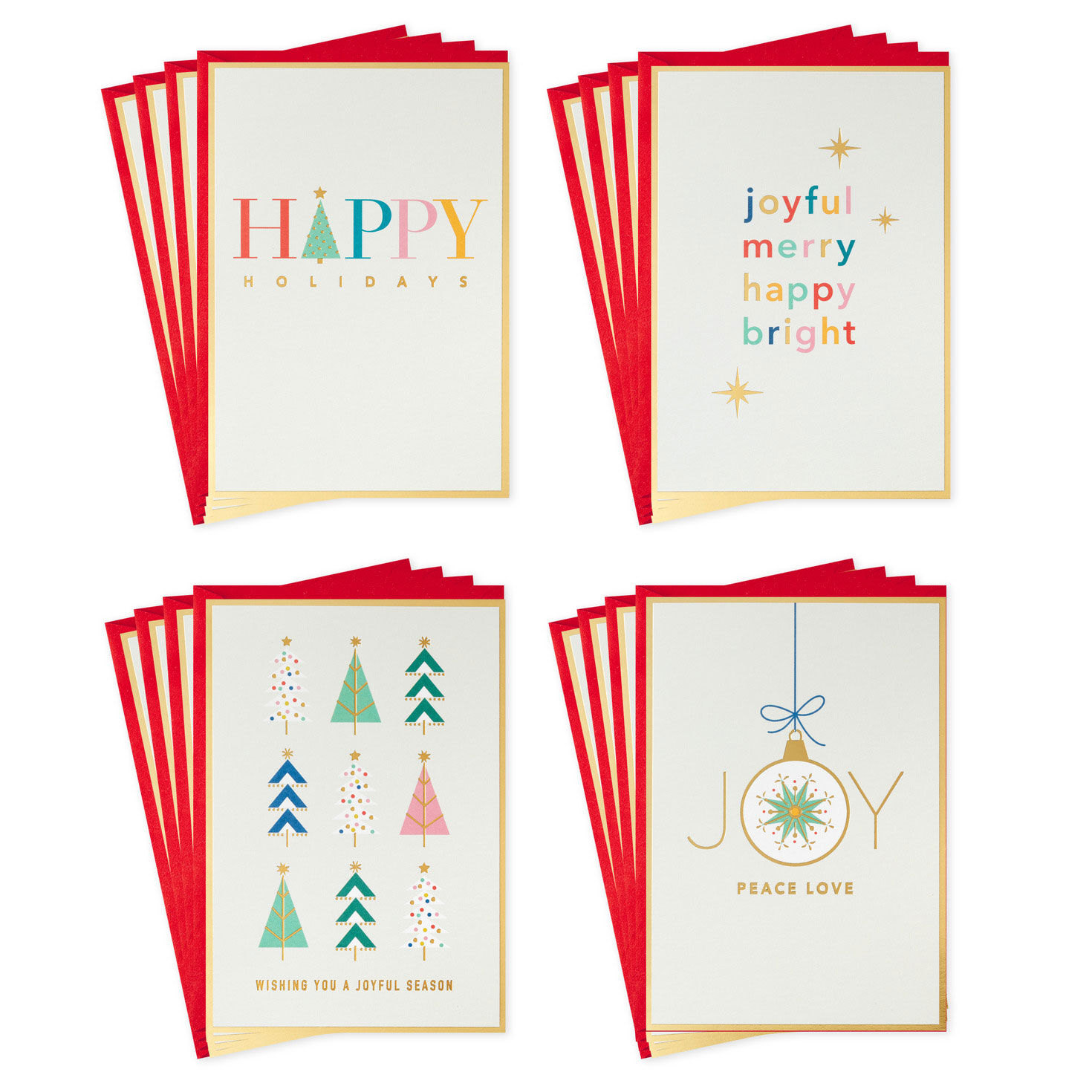 Joyful Season Assorted Boxed Christmas Cards card Fronts image number 2
