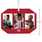 Three-Photo Personalized Text and Photo Metal Ornament, , large image number 3