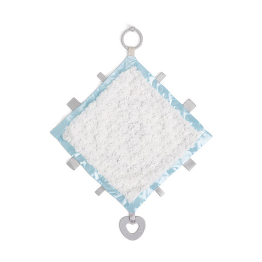 Demdaco Jesus Loves Me Blue Trim Activity Blankie, 