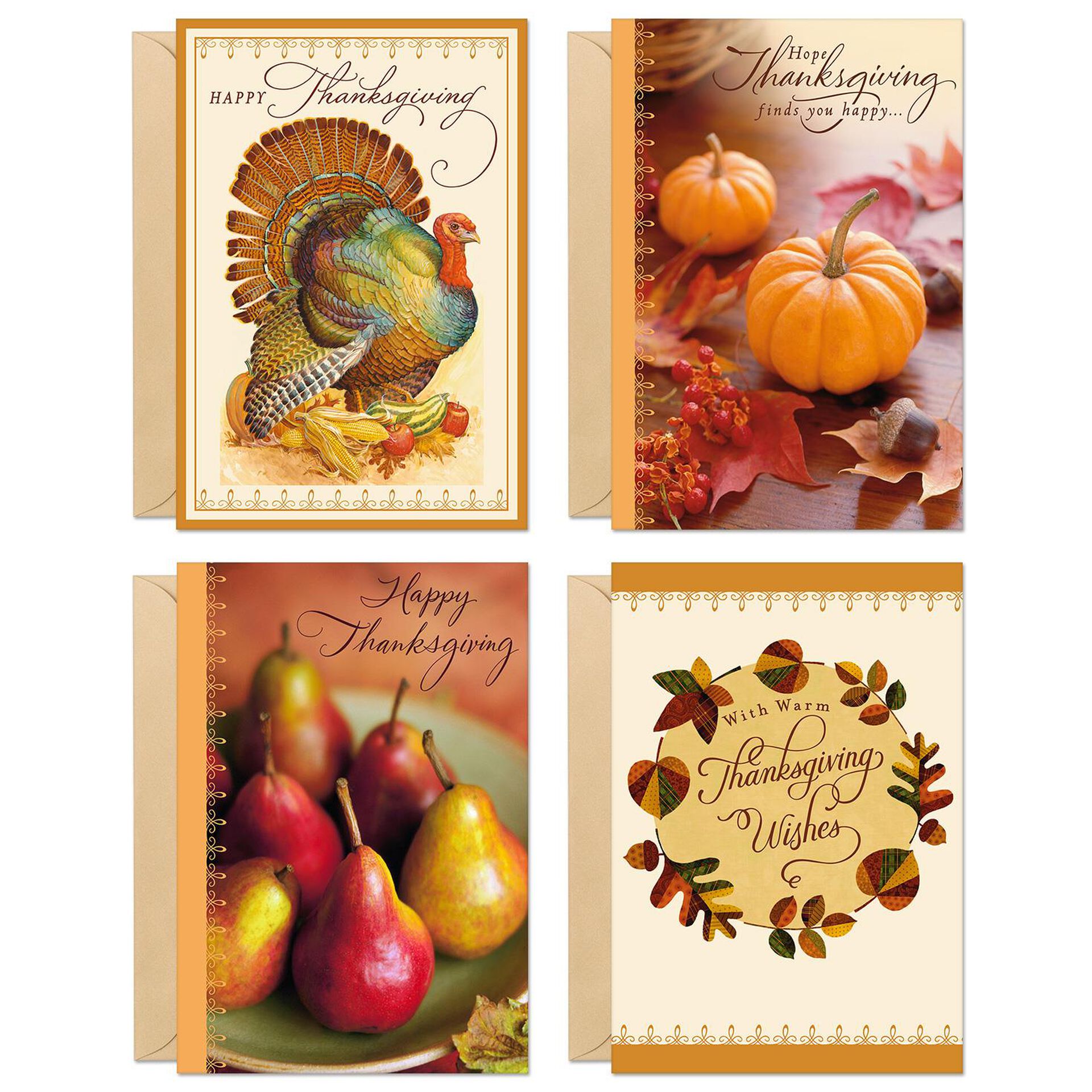 Assorted Designs Thanksgiving Cards Pack Of 8 Boxed Cards Hallmark
