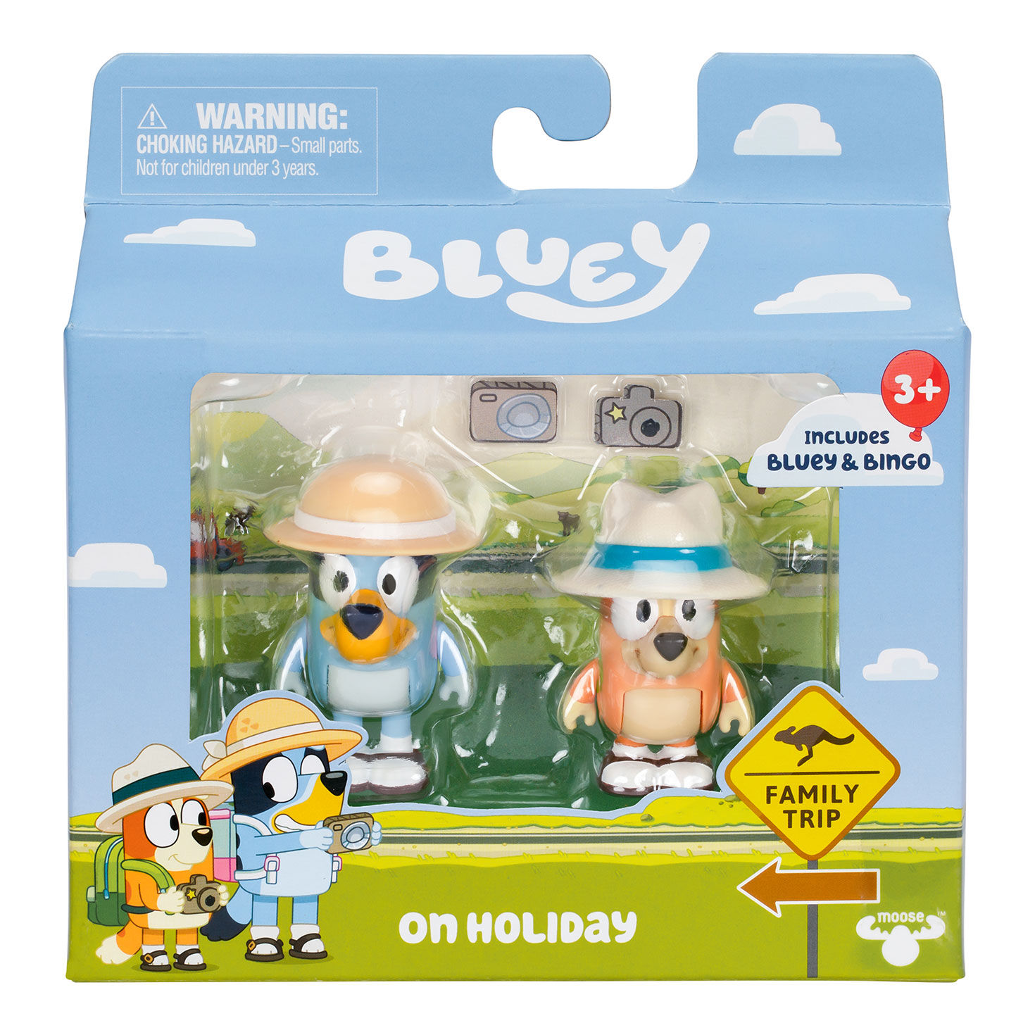 Bluey and Bingo on Holiday Play Figures, Set of 2 for only USD 14.99 | Hallmark