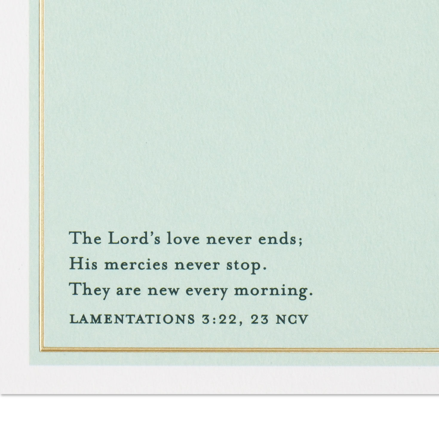 Green Floral Christian Loss of Mom Sympathy Card scripture image number 3