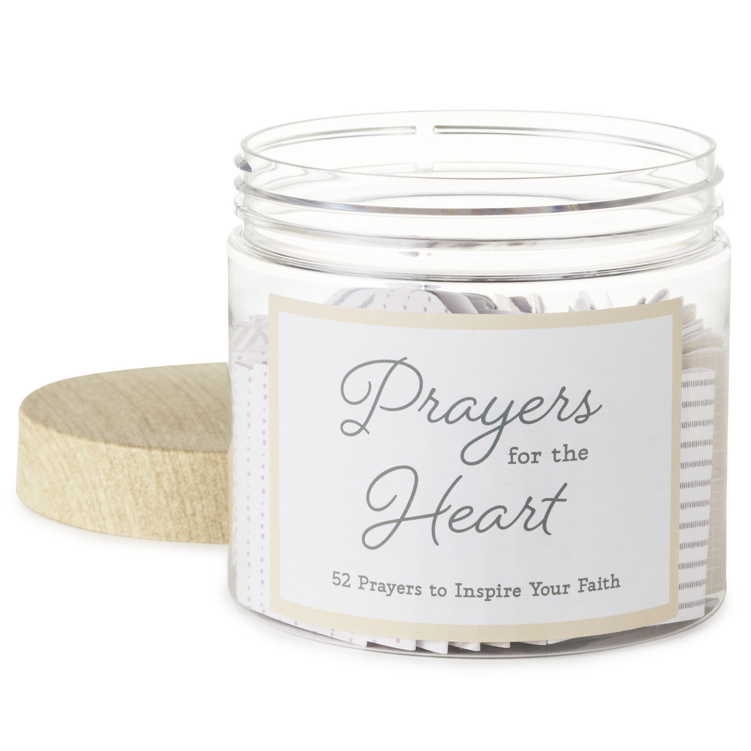 Jar of 52 Weekly Prayers to Inspire Your Faith front lid off image number 2