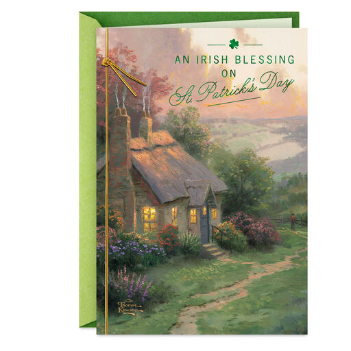 Thomas Kinkade Irish Blessing St. Patrick's Day Card, 