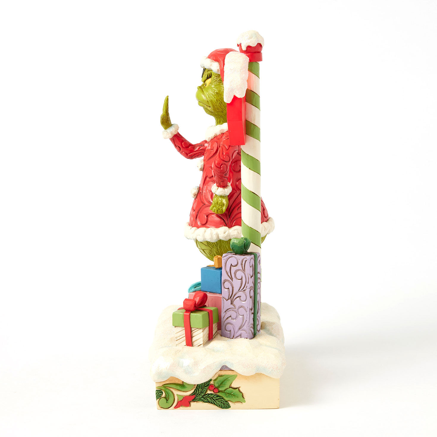 Jim Shore Grinch by Stop Sign LED Figurine side image number 6