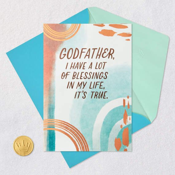 You're a Blessing Father's Day Card for Godfather, , large image number 5