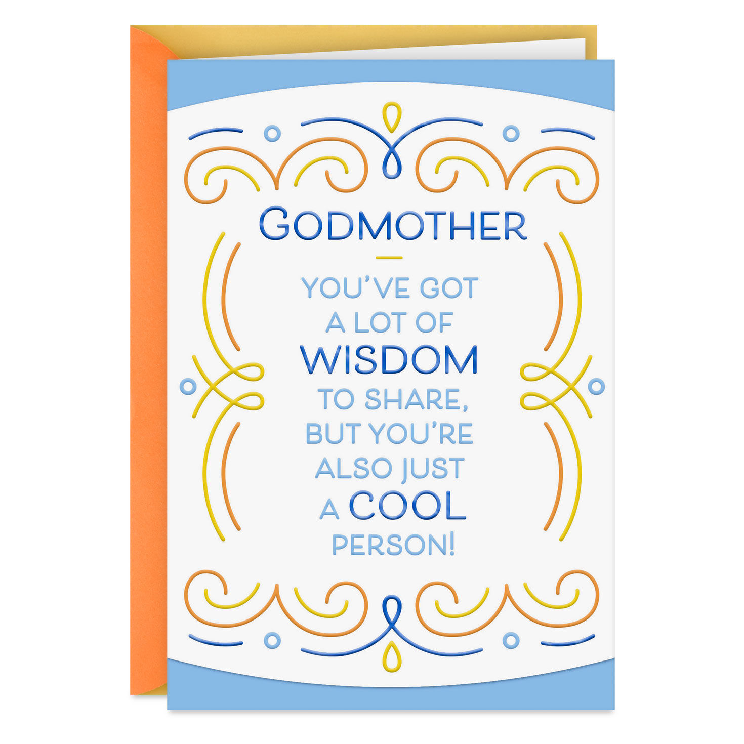 I Count On and Learn From You Birthday Card for Godmother