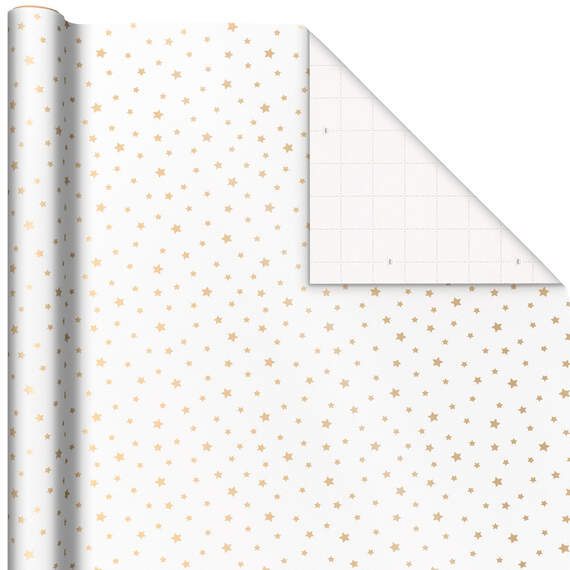 Gold and White 3-Pack Wrapping Paper, 105 sq. ft. total, , large image number 6