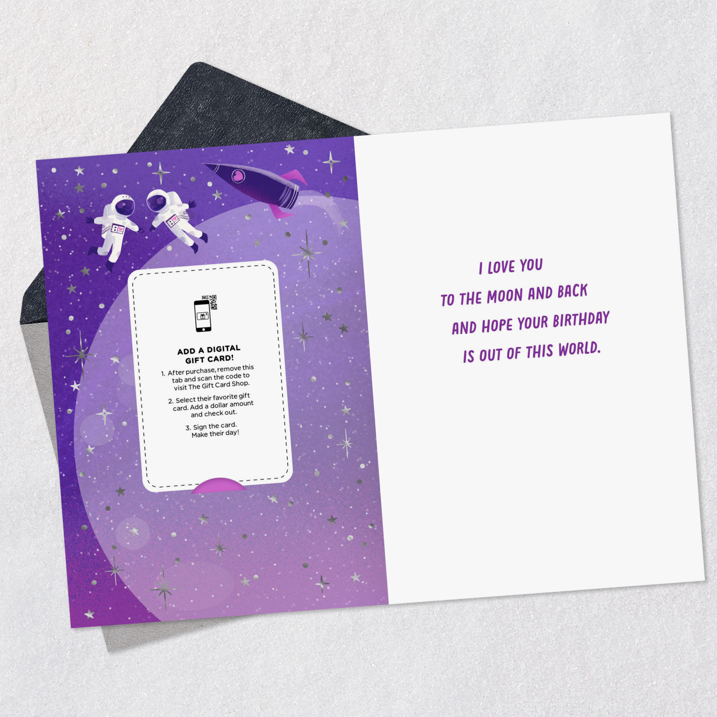 Love You to the Moon and Back Gift Card Greeting Romantic Birthday Card for only USD 4.99 | Hallmark