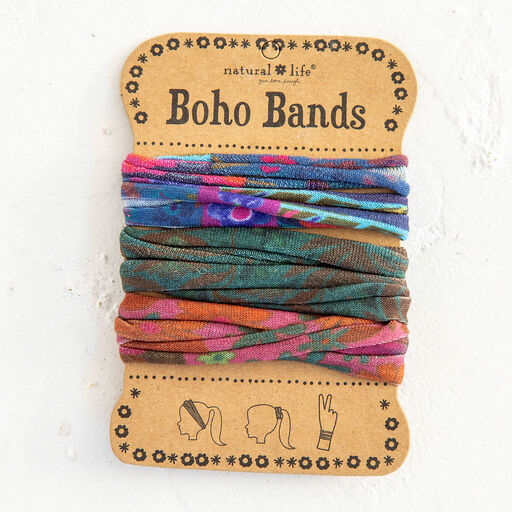 Natural Life Navy/Green/Pink Boho Bands, Set of 3, 
