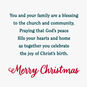 Church and Homes Religious Pastor Christmas Card Sentiment image number 2