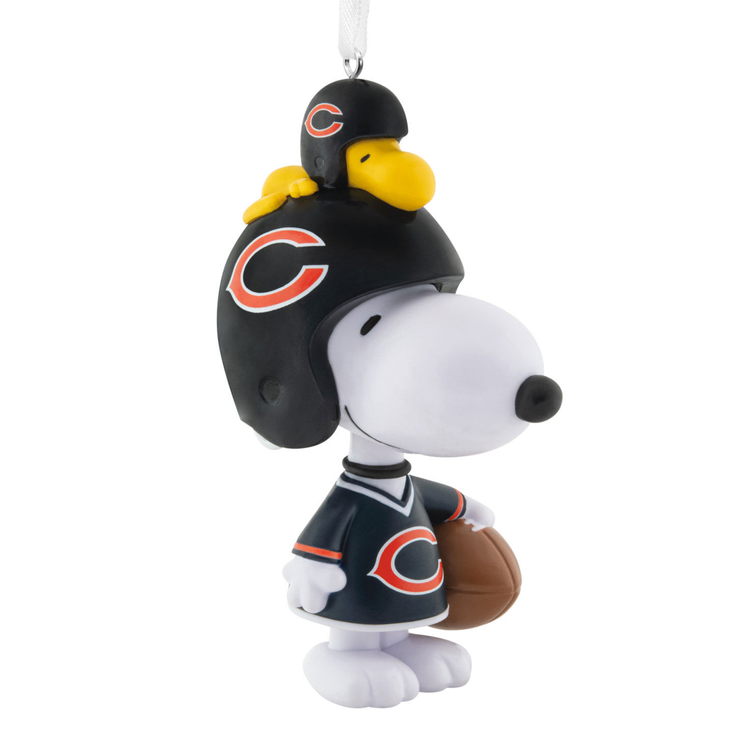 Peanuts® Snoopy & Woodstock NFL Chicago Bears Bobblehead Hallmark Ornament