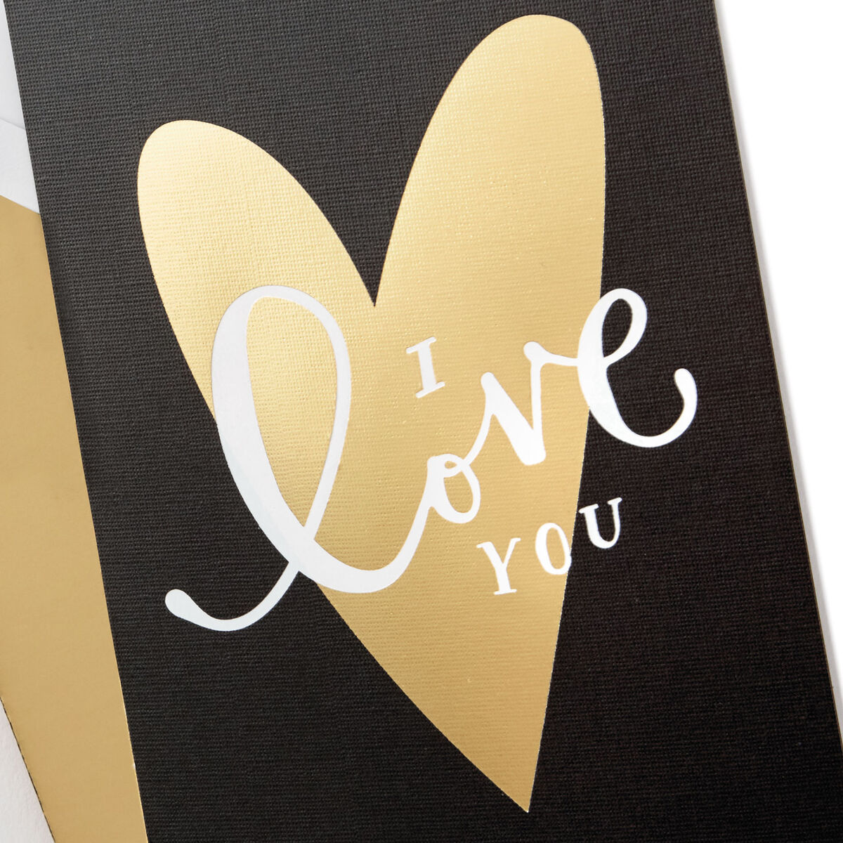 Gold Heart I Love You Valentine's Day Card - Greeting Cards - Hallmark
