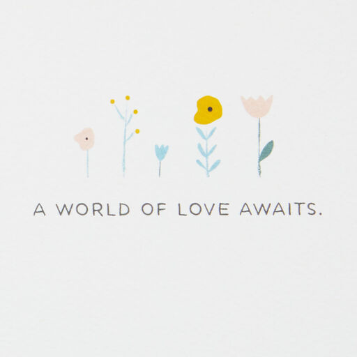 World of Love Awaits New Baby Card, 