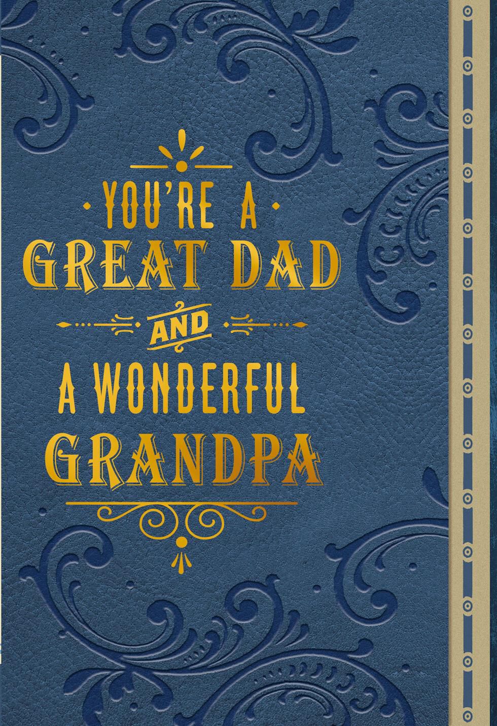 You're Everything and Then Some Birthday Card for Grandpa