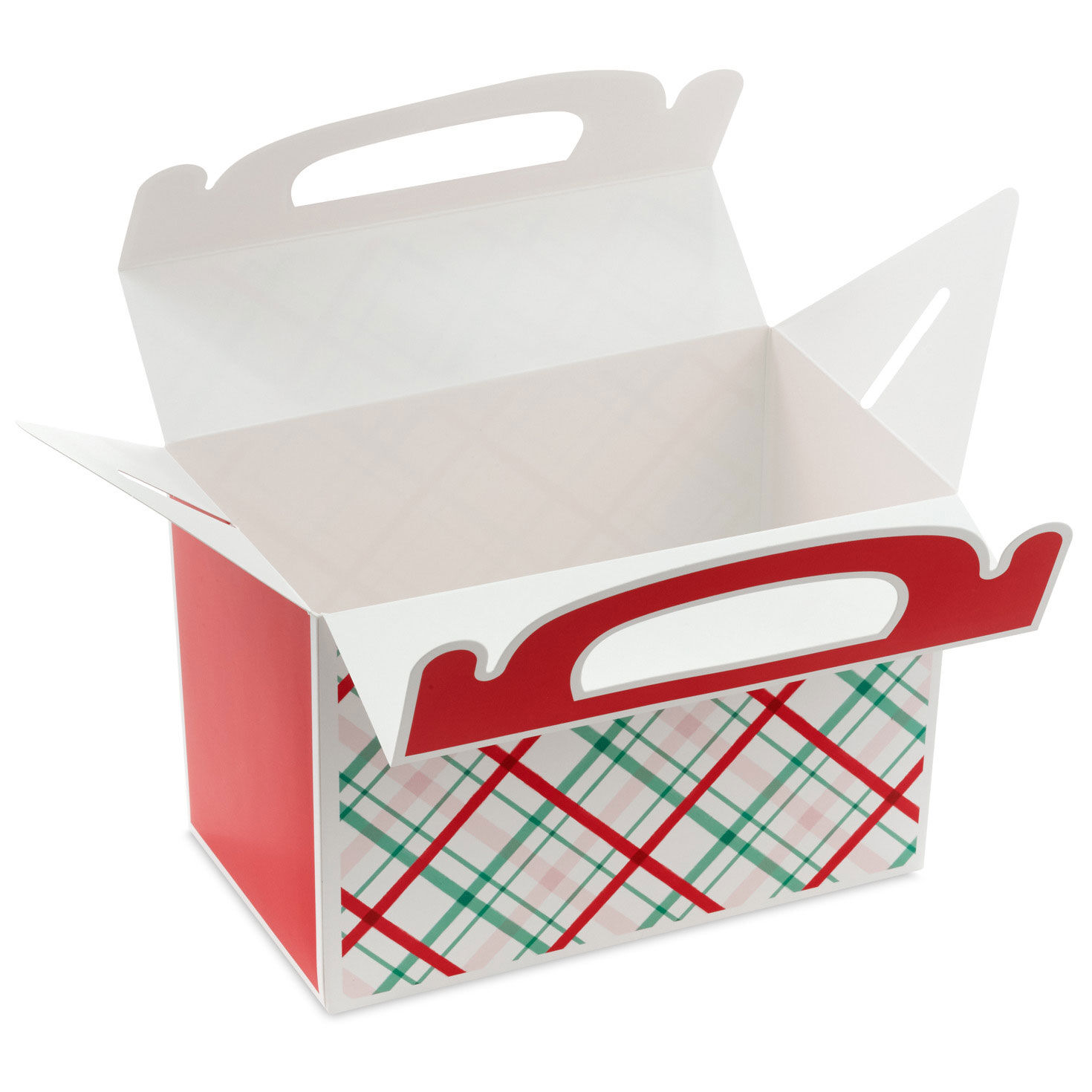 Oh What Fun Plaid 3-Pack Christmas Gable Boxes open image number 4
