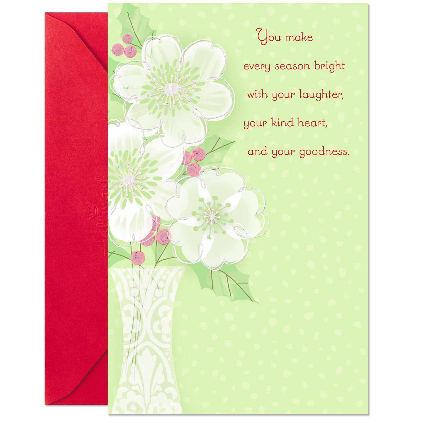 you make every season bright romantic christmas card greeting romantic christmas cards