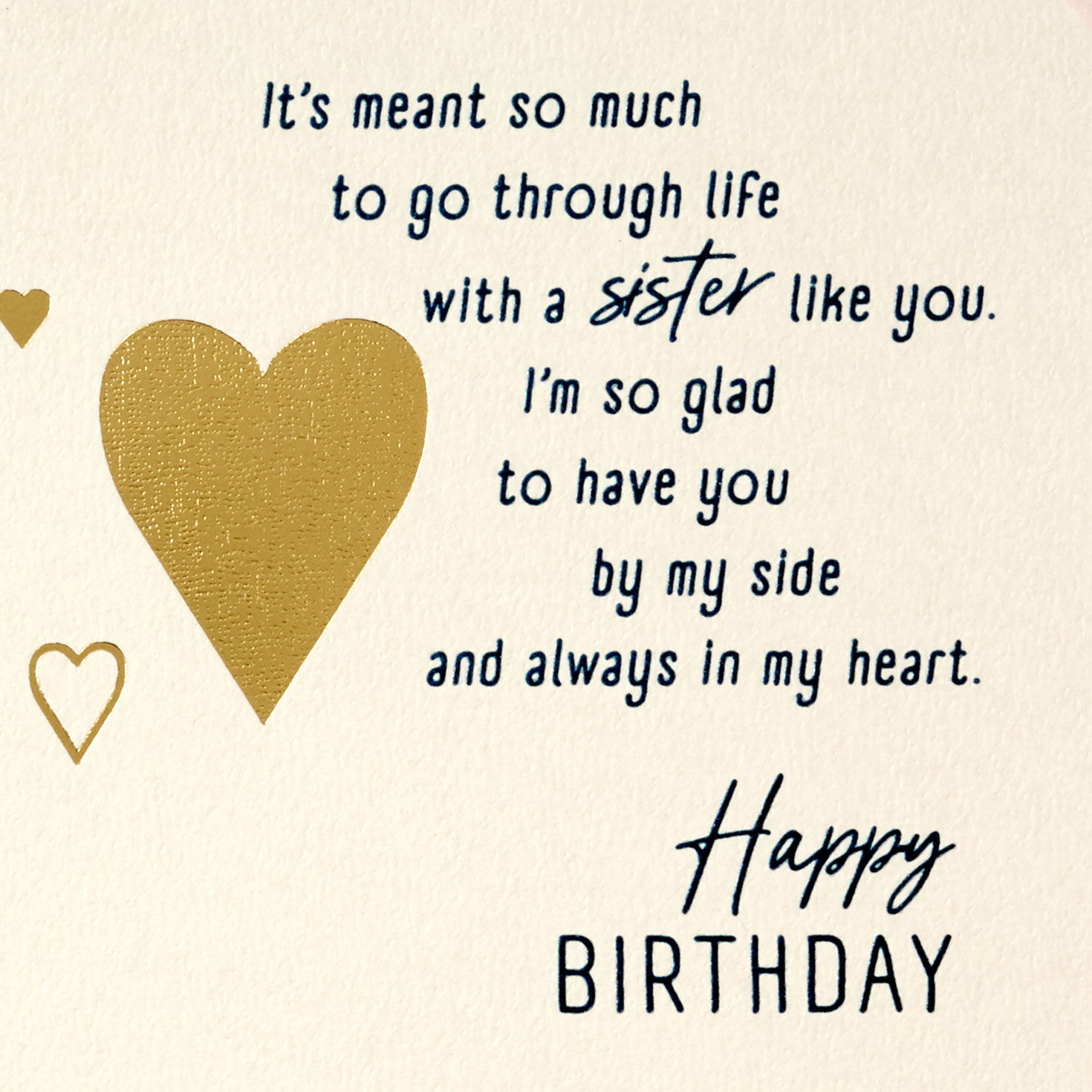 You're Always in My Heart Birthday Card for Sister, , large image number 2