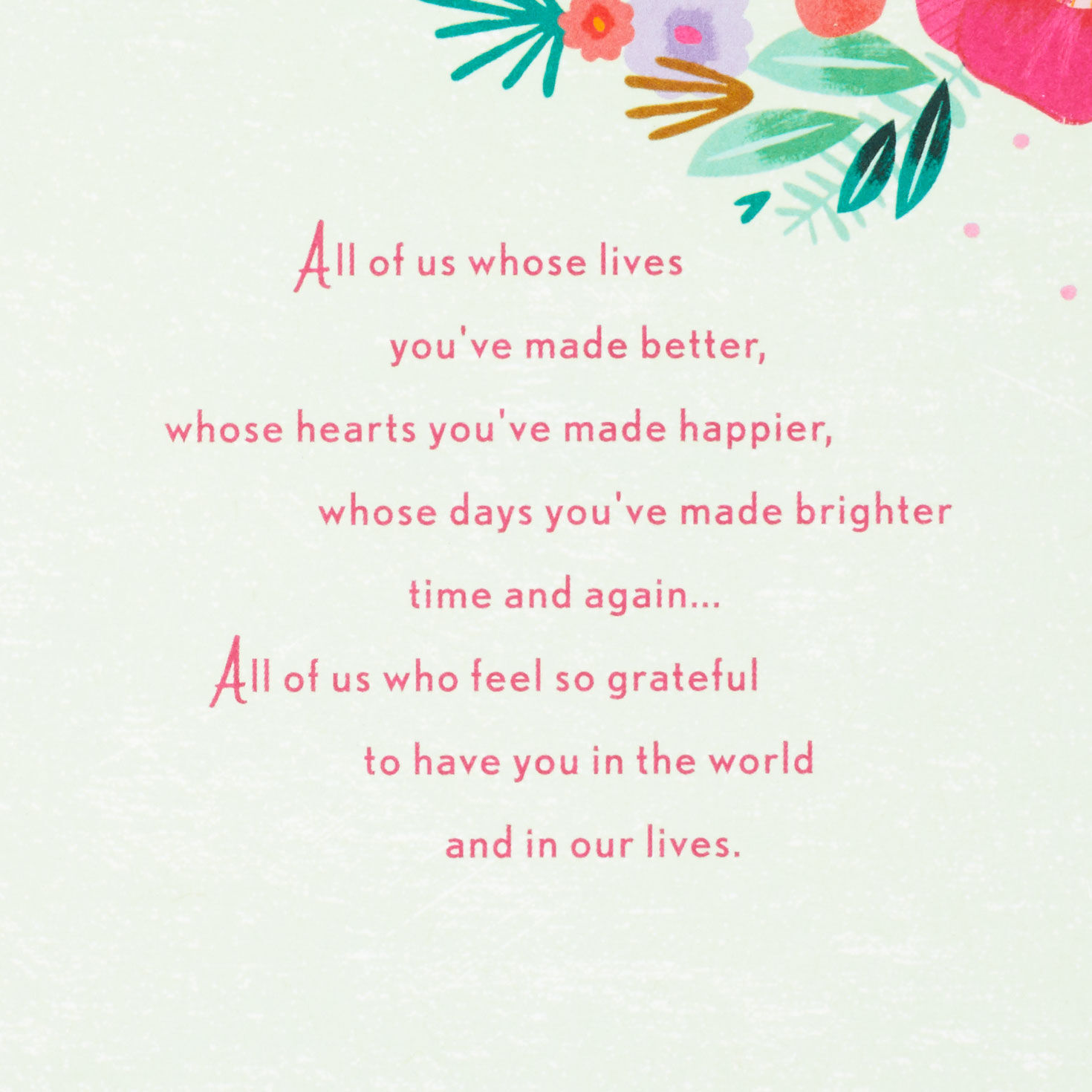 Flowers on Cake Birthday Card sentiment image number 3
