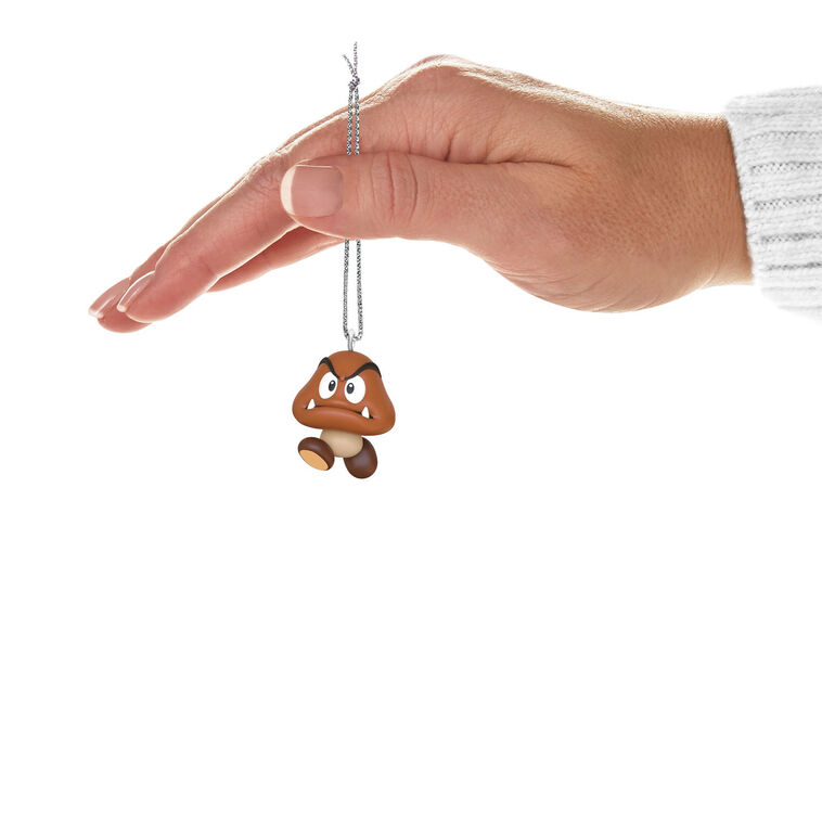 Super Mario Goomba Keepsake Ornament hand holding item image number 4