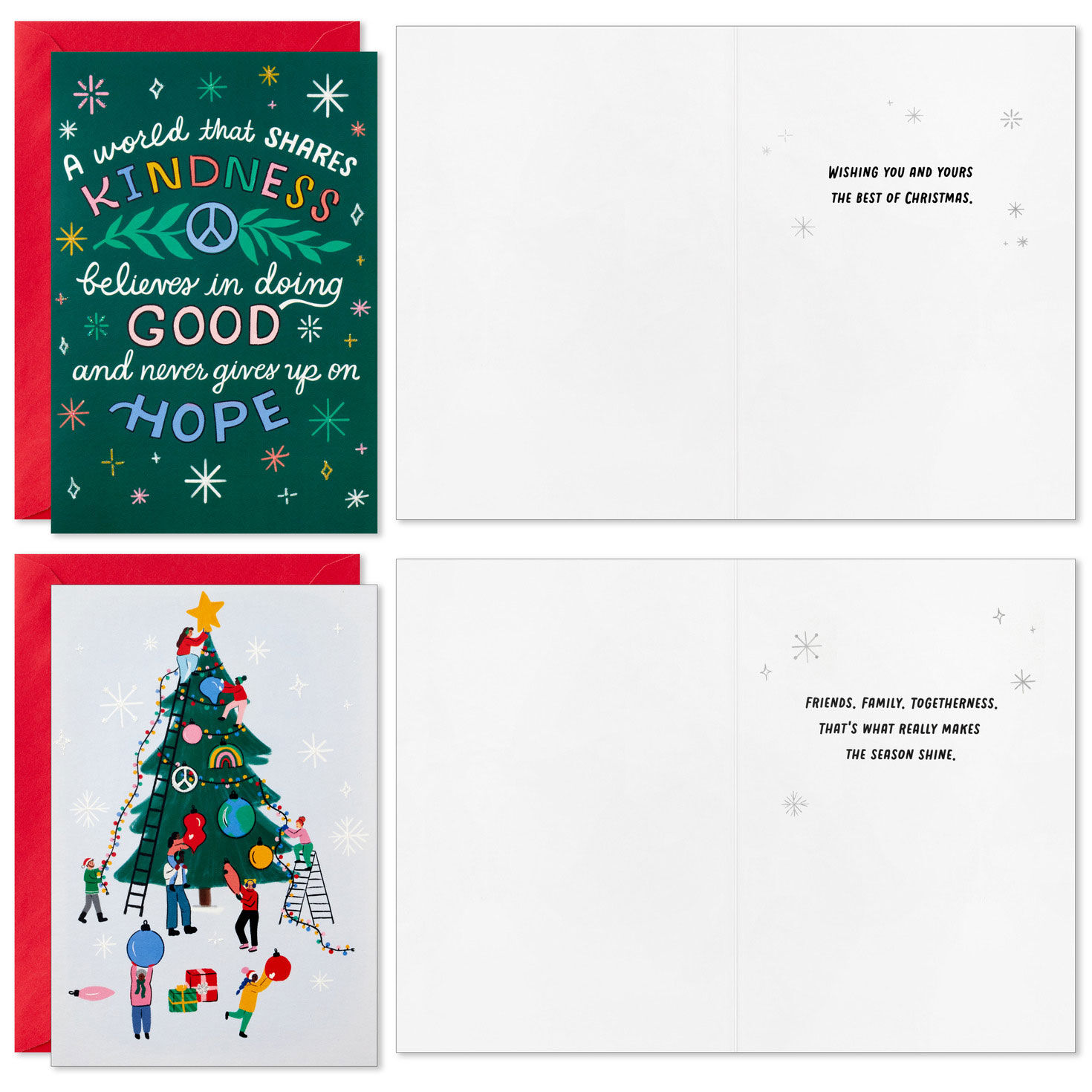 Fun Holiday Icons Boxed Christmas Card Assortment Card Front with Sentiment image number 2