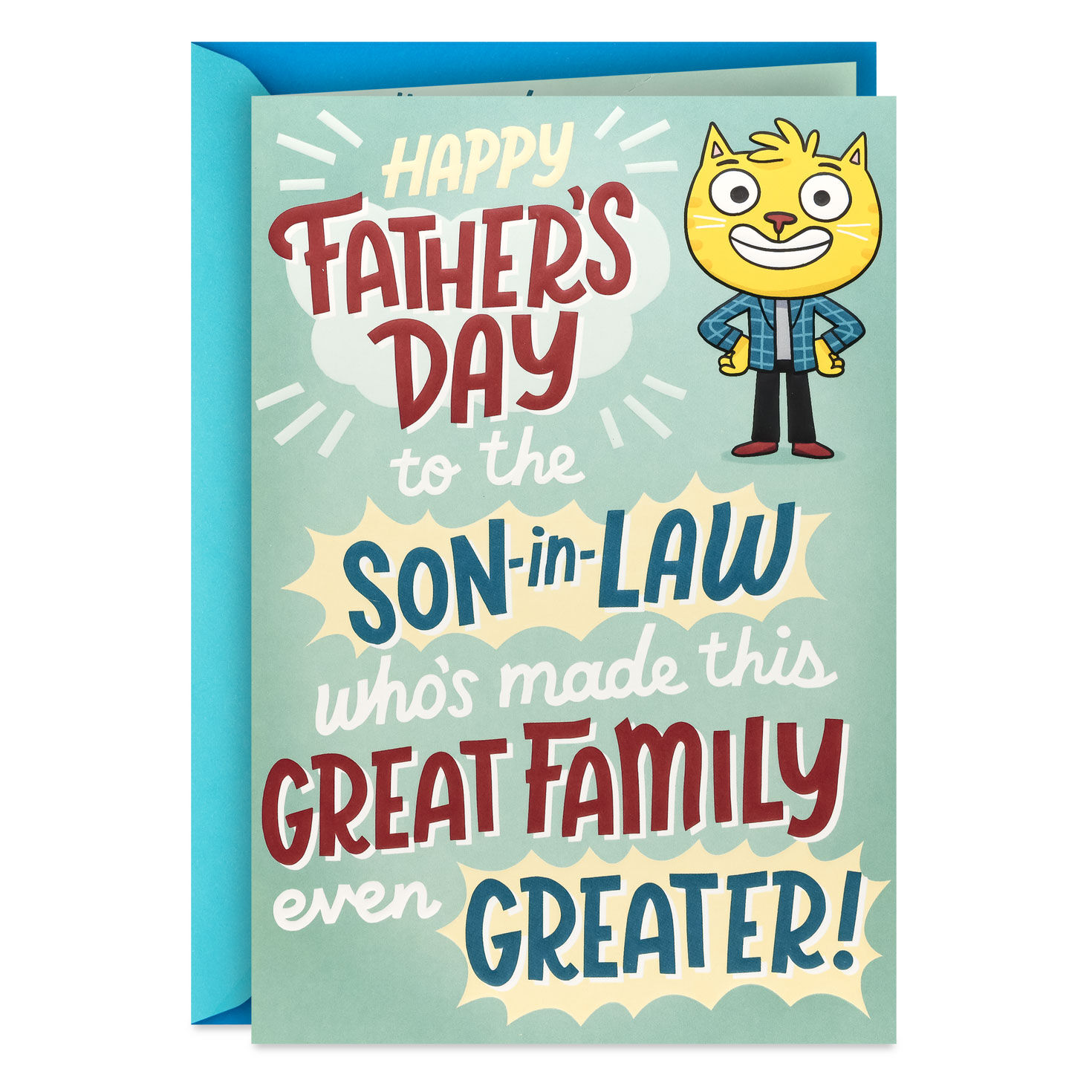 You Make Our Family Greater — and Weirder Funny Pop-Up Father's Day Card for Son-in-Law