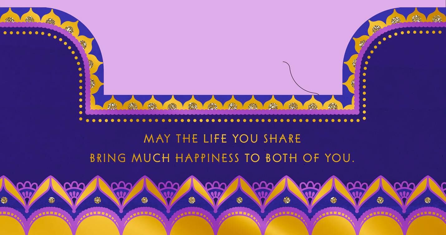Much Happiness to Both Money Holder Wedding Card