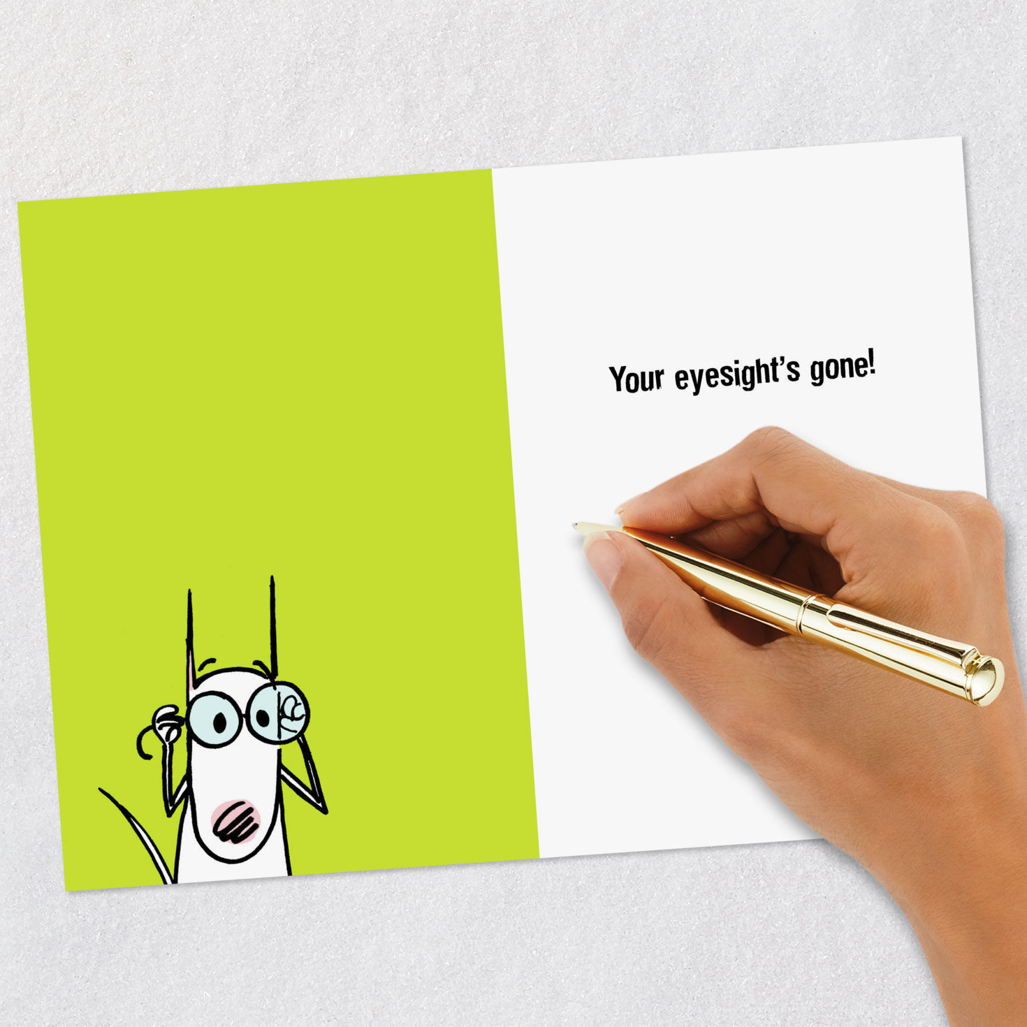 Maxine Cranky Eyesight Funny Birthday Card Signing card image number 6