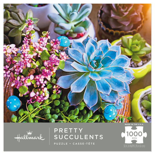 Pretty Succulents 1,000-Piece Puzzle, 